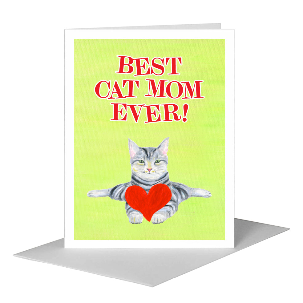 Cattitude, Greeting Card (#8109E) A2 Card Front, www.printedcanvas.com