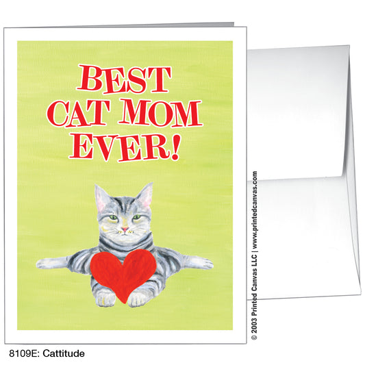 Cattitude, Greeting Card (#8109E)