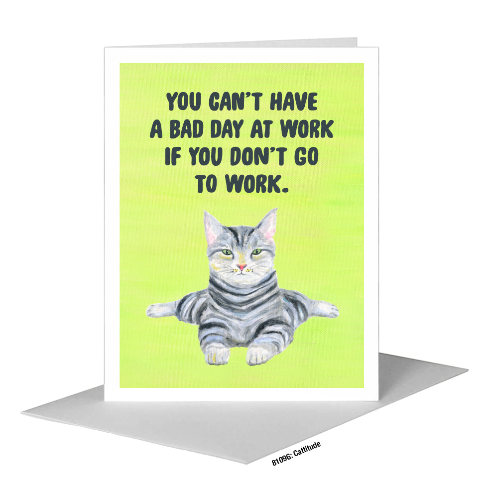 Cattitude, Greeting Card (#8109G)