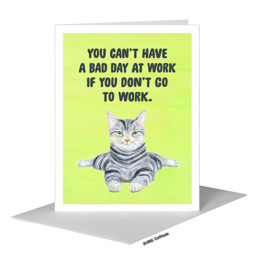 Cattitude, Greeting Card (#8109G)