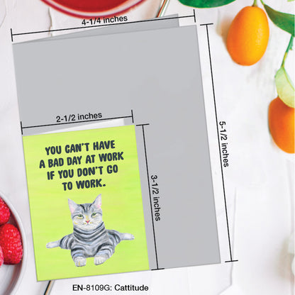 Cattitude, Greeting Card (#8109G)