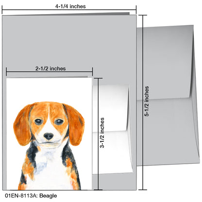 Beagle, Greeting Card (8113A)