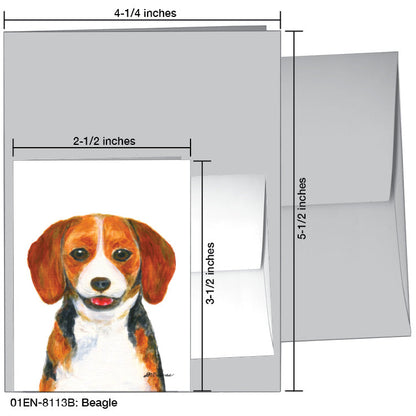 Beagle, Greeting Card (8113B)