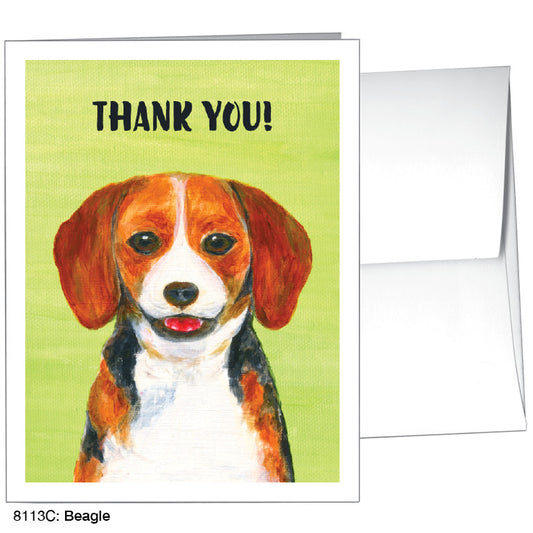 Beagle, Greeting Card (8113C), A2, printedcanvas.com