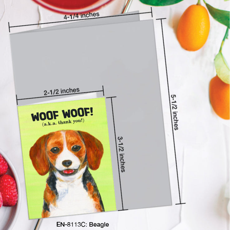 Beagle, Greeting Card (#8113C)