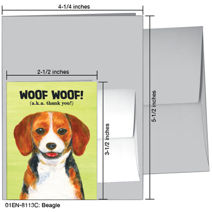 Beagle, Greeting Card (8113C)