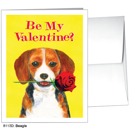 Beagle, Greeting Card (#8113D), A2 Card, www.printedcanvas.com