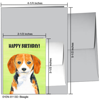 Beagle, Greeting Card (8113D)
