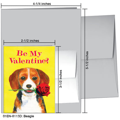 Beagle, Greeting Card (#8113D)