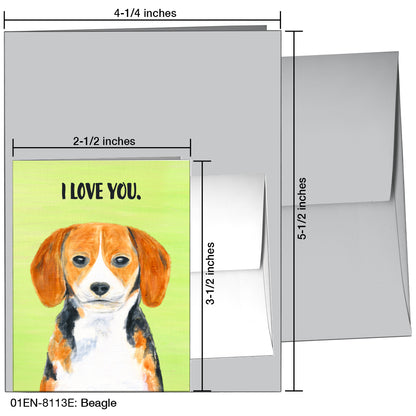 Beagle, Greeting Card (8113E)