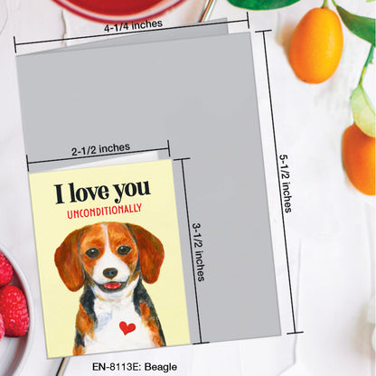 Beagle, Greeting Card (#8113E)