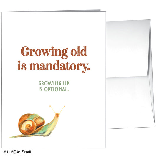 Snail, Greeting Card (8116CA), A2 Card Front, www.printedcanvas.com