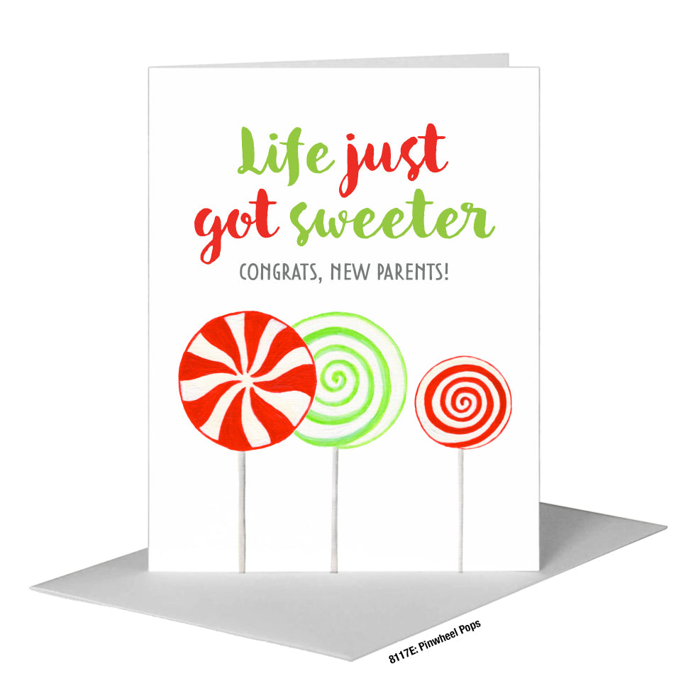 Pinwheel Pops, Greeting Card (#8117E)