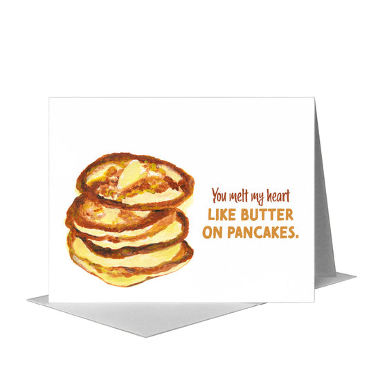 Pancakes, Greeting Card (#8118A) A2 Card Front, www.printedcanvas.com