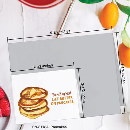 Pancakes, Greeting Card (8118A), Enclosure, www.printedcanvas.com