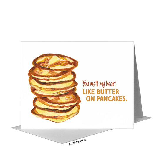 Pancakes, Greeting Card (#8118A)
