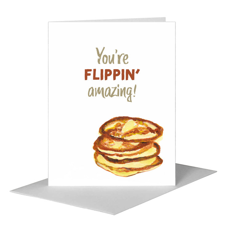 Pancakes, Greeting Card (#8118C) A2 Card Front, www.printedcanvas.com