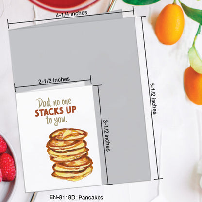 Pancakes, Greeting Card (#8118D)