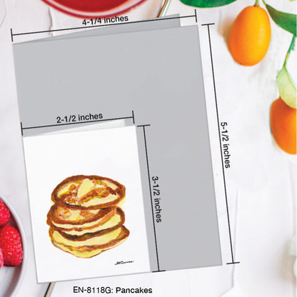 Pancakes, Greeting Card (8118G), Enclosure Card, www.printedcanvas.com