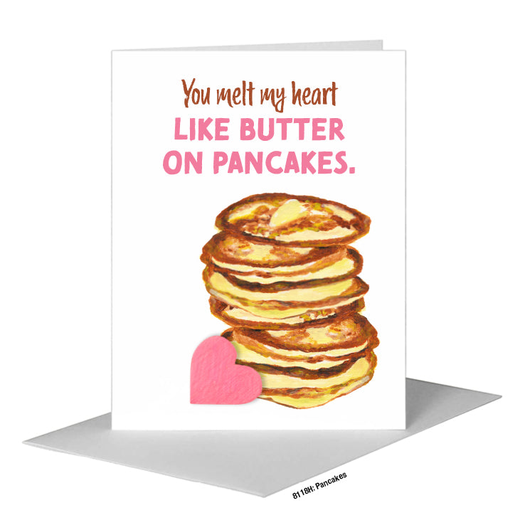 Pancakes, Greeting Card (#8118H), A2 Card Front, www.printedcanvas.com