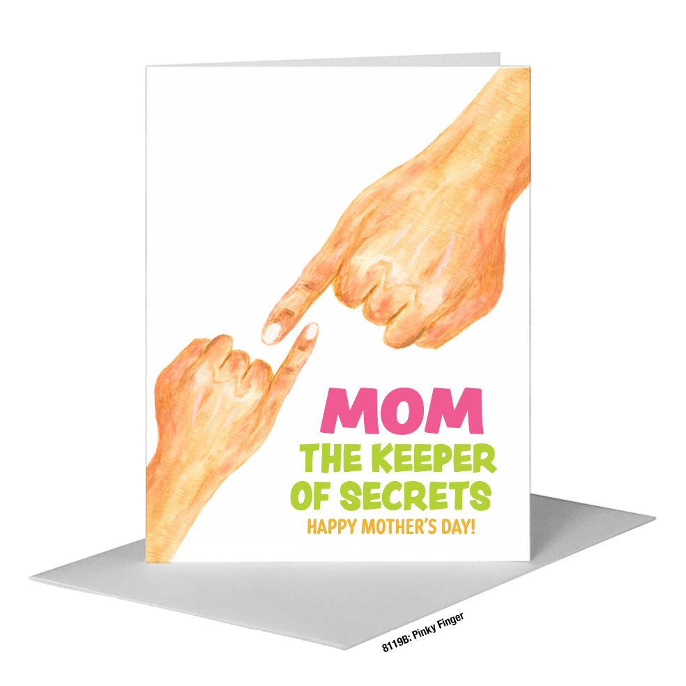Pinky Finger, Greeting Card (#8119B)