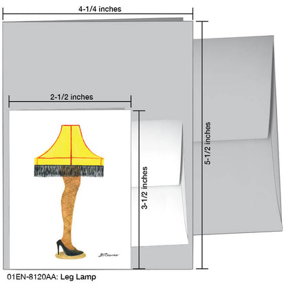 Leg Lamp, Greeting Card (#8120AA), Enclosure Card, www.printedcanvas.com