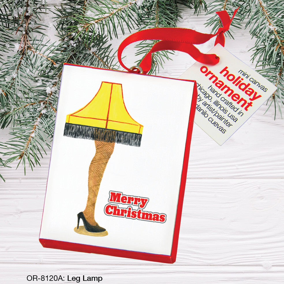 Leg Lamp, Ornament (OR-8120A), Front, www.printedcanvas.com