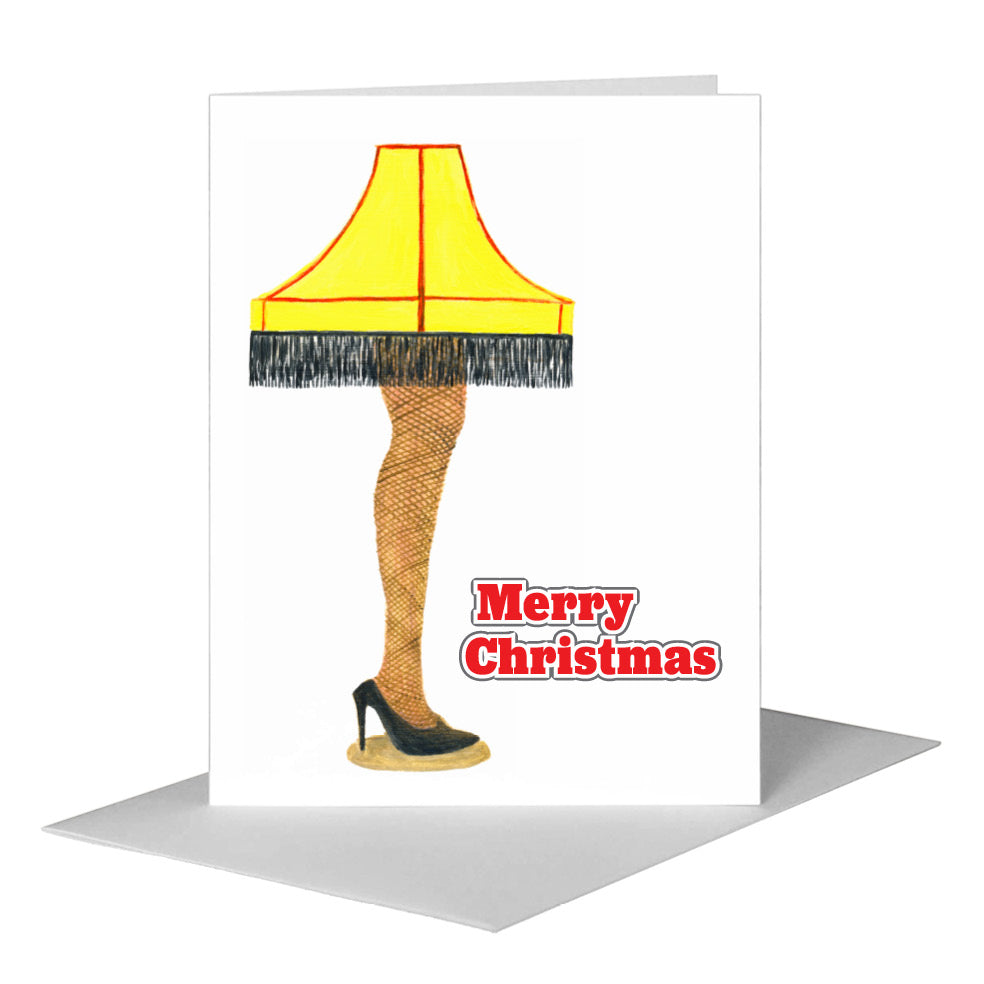 Leg Lamp, Greeting Card (#8120A) A2 Card Front, www.printedcanvas.com