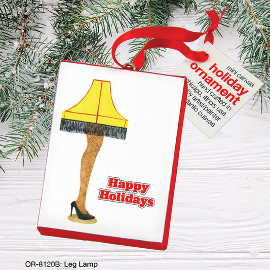 Leg Lamp, Ornament (OR-8120B), Front, printedcanvas.com
