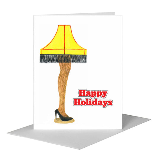 Leg Lamp, Greeting Card (#8120B) A2 Card Front, www.printedcanvas.com