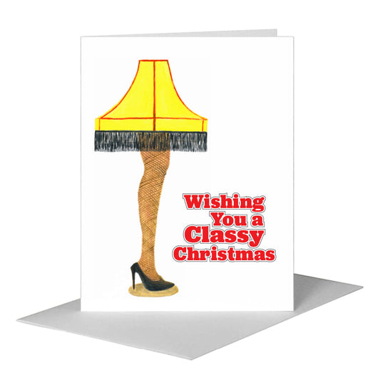 Leg Lamp, Greeting Card (#8120E) A2 Card Front, www.printedcanvas.com