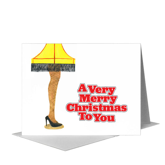 Leg Lamp, Greeting Card (#8120F) A2 Card Front, www.printedcanvas.com