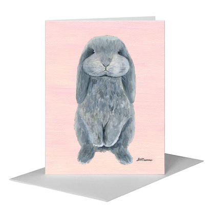 Bunny Boo, Greeting Card (#8121AA) A2 Card Front, www.printedcanvas.com