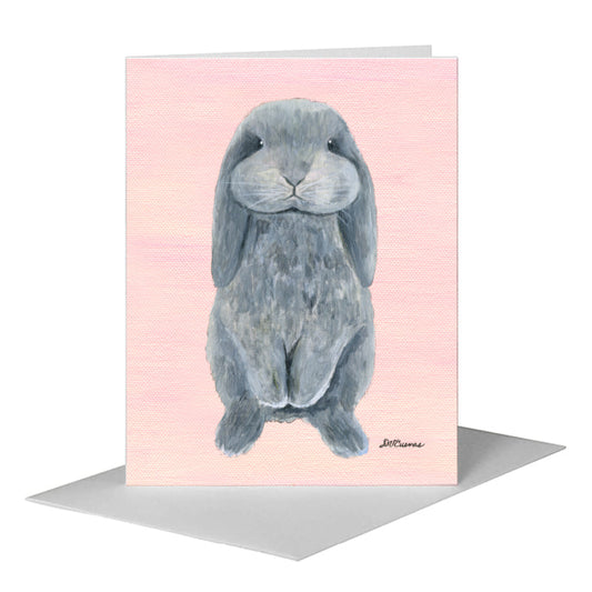 Bunny Boo, Greeting Card (#8121AA) A2 Card Front, www.printedcanvas.com