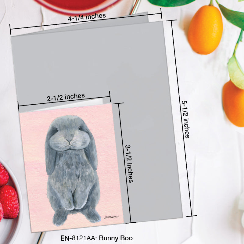 Bunny Boo, Greeting Card (8121AA), Enclosure Card, www.printedcanvas.com
