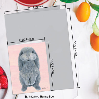 Bunny Boo, Greeting Card (8121AA), Enclosure Card, www.printedcanvas.com