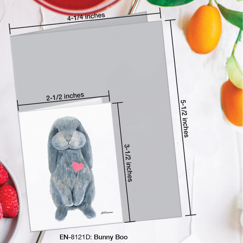 Bunny Boo, Greeting Card (#8121D), Enclosure, www.printedcanvas.com