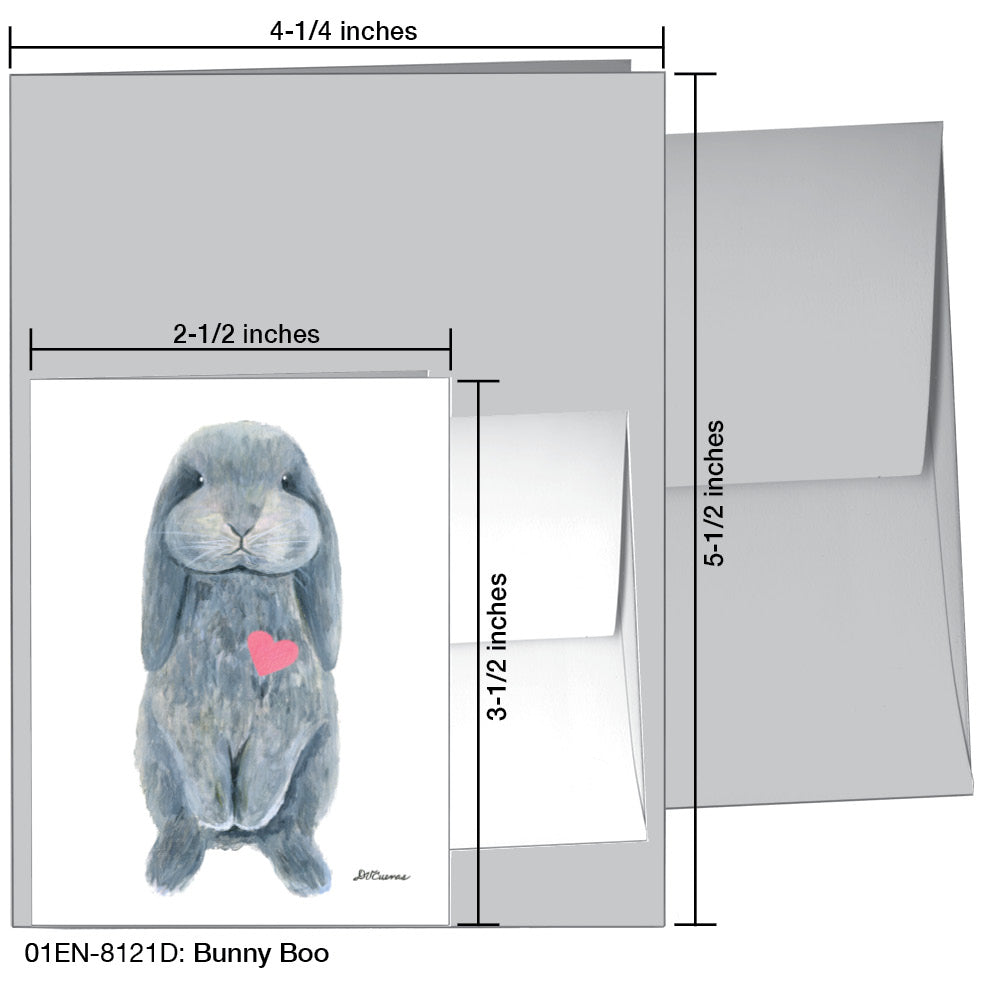 Bunny Boo, Greeting Card (#8121D)