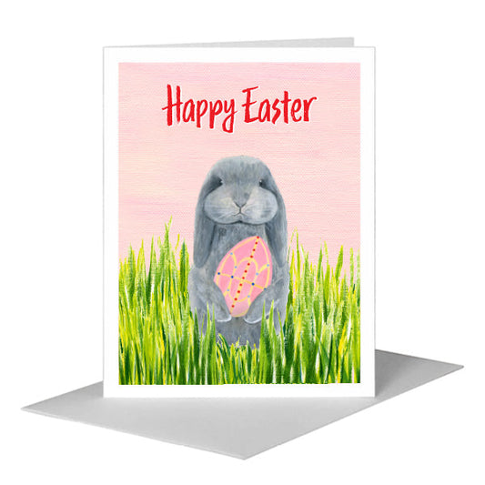 Bunny Boo, Greeting Card (#8121FA) A2 Card Front, www.printedcanvas.com
