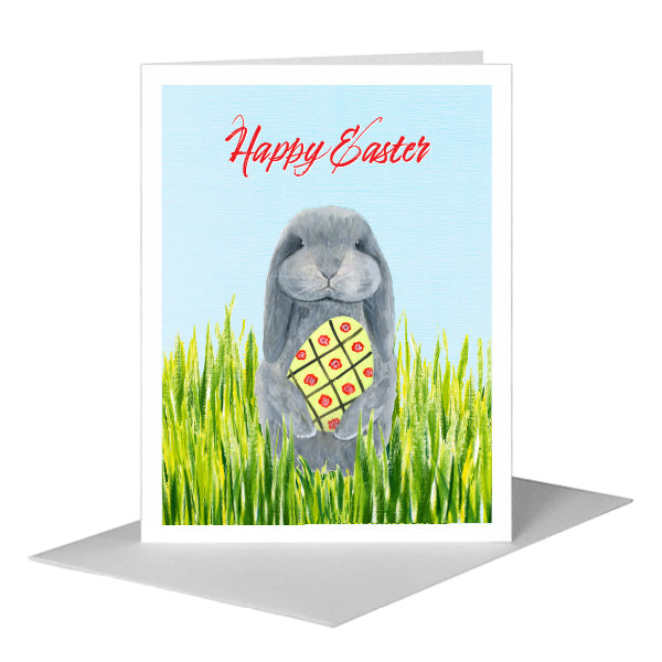 Bunny Boo, Greeting Card (#8121GA), A2 Card Front, www.printedcanvas.com
