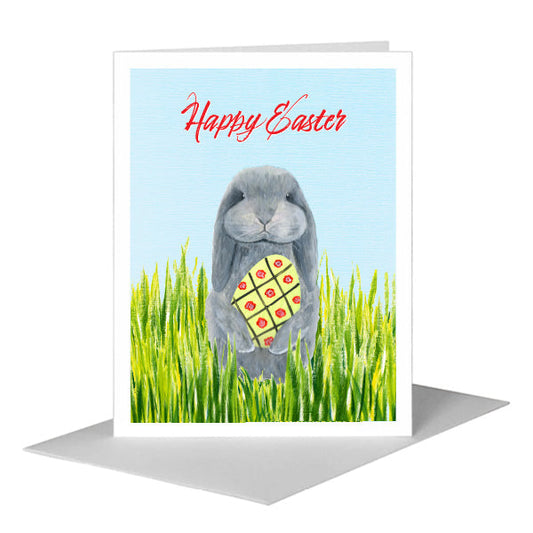Bunny Boo, Greeting Card (#8121GA) A2 Card Front, www.printedcanvas.com