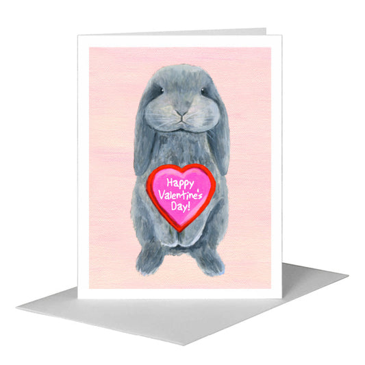 Bunny Boo, Greeting Card (#8121N) A2 Card Front, www.printedcanvas.com