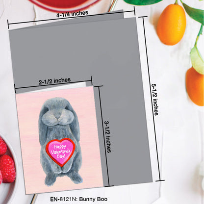 Bunny Boo, Greeting Card (8121N), Enclosure, www.printedcanvas.com