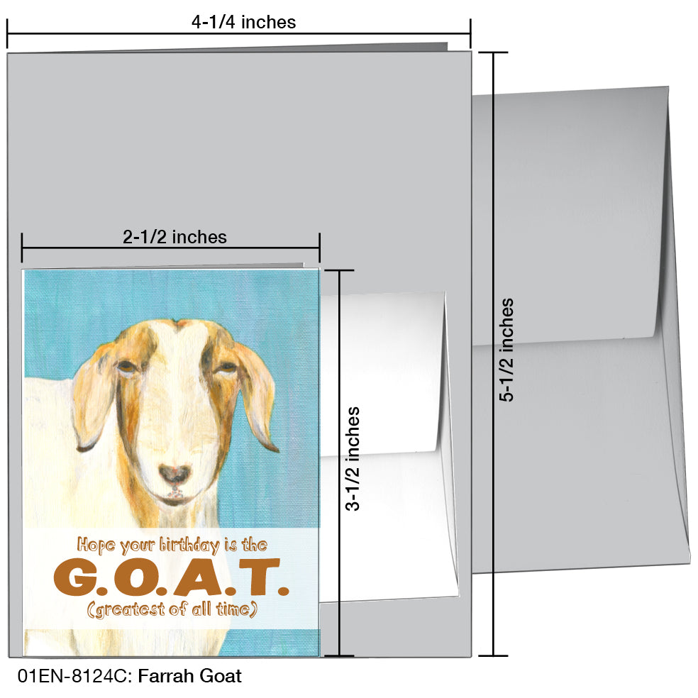 Farrah Goat, Greeting Card (8124C)