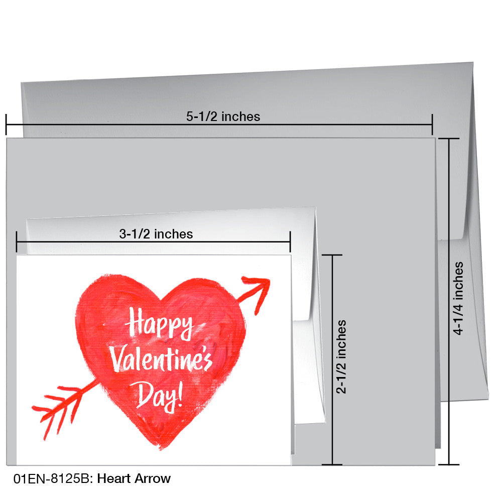 Heart Arrow, Greeting Card (8125B)