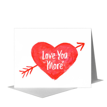 Heart Arrow, Greeting Card (#8125H), A2 Card Front, www.printedcanvas.com