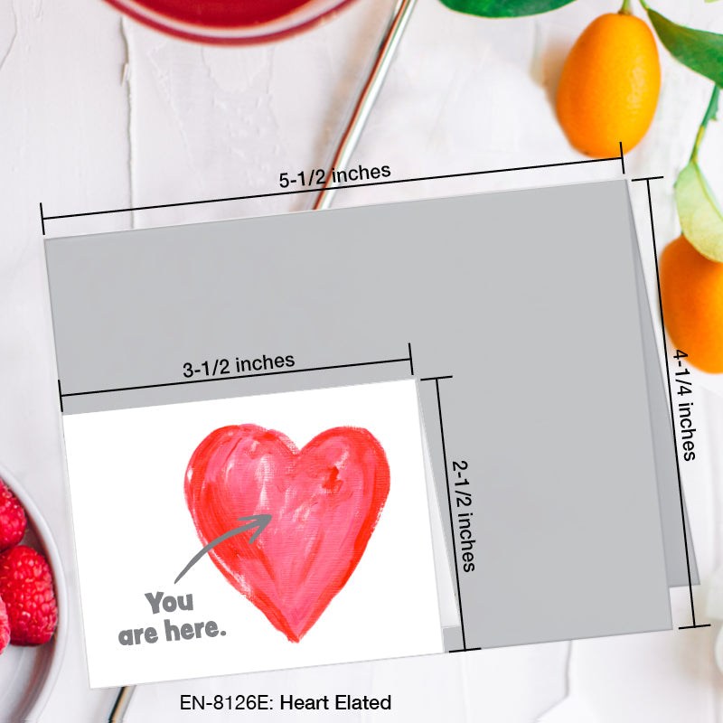 Heart Elated, Greeting Card (8126E), Enclosure, www.printedcanvas.com