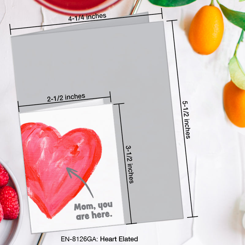 Heart Elated, Greeting Card (8126GA), Enclosure, www.printedcanvas.com