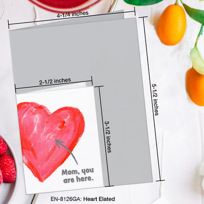 Heart Elated, Greeting Card (8126GA), Enclosure, www.printedcanvas.com