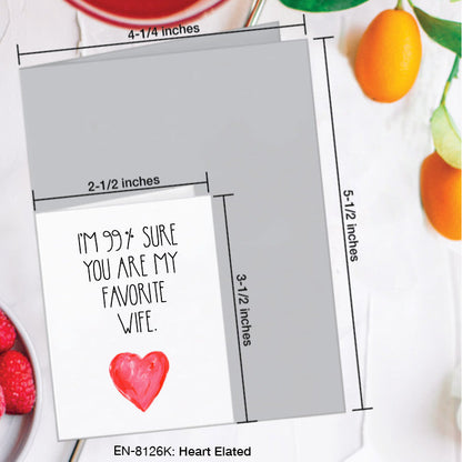 Heart Elated, Greeting Card (8126K), Enclosure, www.printedcanvas.com